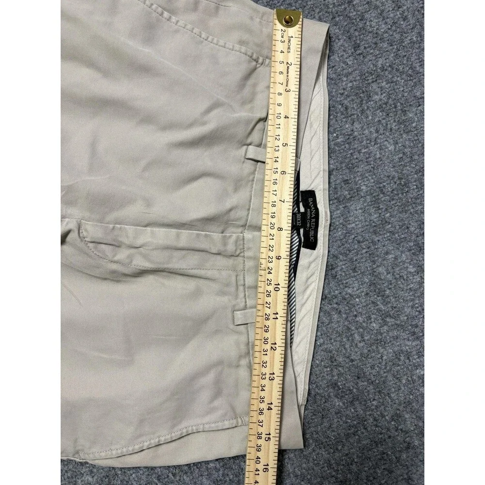 Banana Republic Chino Pants Mens 30x32 Beige Aiden Slim Fit Cotton Casual